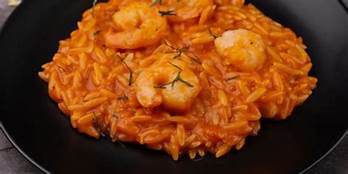 ORZO WITH SHRIMPS
